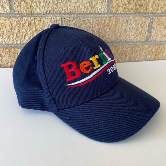 Rainbow Bernie Sanders 2020 Campaign Embroidered Baseball Hat - One Size (OS) - Picture 4 of 8